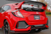PERRIN 17-21 Honda Civic Si/Type R/Touring/Hatchback Tow Hook Kit Rear - Red - PHP-BDY-251RD