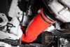 PERRIN 22-24 Subaru WRX / 20-25 LGT & OBXT Turbo Inlet Hose w/Turbo Adapter Flange (Long) - Red - PSP-INT-425RD