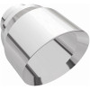 MagnaFlow Tip Stainless Double Wall Round Single Outlet Polished 4.5in DIA 2.5in Inlet 5.75in Length - 35224