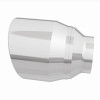 MagnaFlow Tip Stainless Double Wall Round Single Outlet Polished 4.5in DIA 2.5in Inlet 5.75in Length - 35224