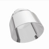 MagnaFlow Tip Stainless Double Wall Round Single Outlet Polished 4.5in DIA 2.5in Inlet 5.75in Length - 35224