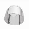 MagnaFlow Tip Stainless Double Wall Round Single Outlet Polished 4.5in DIA 2.5in Inlet 5.75in Length - 35224