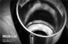 MagnaFlow Tip Stainless Double Wall Round Single Outlet Polished 5in DIA 4in Inlet 13in Length - 35231