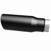 MagnaFlow Tip Stainless Black Coated Single Wall Round Single Outlet 5in Dia 3.5in Inlet 14.5in L - 35237