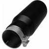 MagnaFlow Tip Stainless Black Coated Single Wall Round Single Outlet 5in Dia 3.5in Inlet 14.5in L - 35237