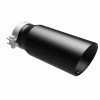 MagnaFlow Tip Stainless Black Coated Single Wall Round Single Outlet 5in Dia 4in Inlet 13in L - 35238