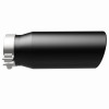 MagnaFlow Tip Stainless Black Coated Single Wall Round Single Outlet 5in Dia 4in Inlet 13in L - 35238