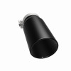 MagnaFlow Tip Stainless Black Coated Single Wall Round Single Outlet 5in Dia 4in Inlet 13in L - 35238