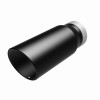 MagnaFlow Tip Stainless Black Coated Single Wall Round Single Outlet 5in Dia 4in Inlet 13in L - 35238