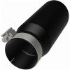 MagnaFlow Tip Stainless Black Coated Single Double Round Single Outlet 5in Dia 4in Inlet 13in L - 35240
