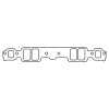 Cometic GM Gen1 SB V8 .060in Fiber Intake Mani Gasket-2.090in x 1.280in Rect. Race Ports-10 Pack - C5289