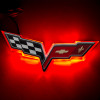 Oracle Chevrolet Corvette C6 Illuminated Emblem - Red - 3099-003