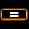 ORACLE Lighting Universal Illuminated LED Letter Badges - Matte Blk Surface Finish - B - 3141-B-005