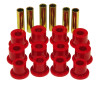 Prothane 74-77 Jeep Cherokee Front Spring & Shackle Bushings (w/ 1.25in OD Main Eye) - Red - 1-1004