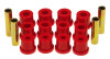 Prothane 64-69 AMC 1.5 OD Spring & Shackle Bushings - Red - 1-1009
