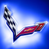 Oracle Corvette C7 Rear Illuminated Emblem - Blue - 3633-002