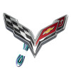 Oracle Corvette C7 Rear Illuminated Emblem - ColorSHIFT - 3633-333