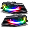 Oracle 16-18 Chevy Camaro Dynamic Headlight DRL Upgrade Kit - ColorSHIFT - Dynamic - 3982-332