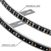 Oracle LED Illuminated Wheel Rings - Double LED - White - 4228-001