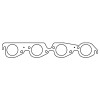 Cometic Chevrolet Mark-IV GM Gen-V/VI Big Block V8 .030in MLS Exhaust Manifold Gasket Set - C5350-030