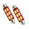 Oracle 44MM 6 LED 3-Chip Festoon Bulbs (Pair) - Cool White - 5207-001