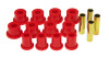 Prothane 89-99 Toyota Truck 4wd Rear Spring & Shackle Bushings - Red - 18-1006
