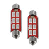 Oracle 44MM 6 LED 3-Chip Festoon Bulbs (Pair) - Green - 5207-004