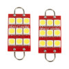Oracle 44MM 6 LED 3 Chip - Loop Festoon Bulbs (Pair) - White - 5209-001