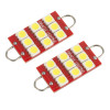Oracle 44MM 6 LED 3 Chip - Loop Festoon Bulbs (Pair) - White - 5209-001