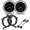 Oracle Jeep Wrangler JL/Gladiator JT 7in. High Powered LED Headlights (Pair) - White - 5769J-001