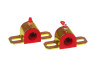 Prothane Universal Greasable Sway Bar Bushings - 19MM - Type A Bracket - Red - 19-1162