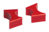 Prothane Universal Shock Reservoir Mounts - 1.5/2.5 Diameter - Red - 19-1719