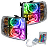 Oracle 07-13 Chevrolet Silverado SMD HL - Round Style - ColorSHIFT w/ Simple Controller - 7007-504