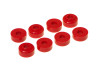 Prothane Universal End Link Bushings - 1/2in x 1 OD (Set of 8) - Red - 19-427