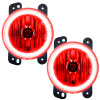 Oracle Lighting 07-09 Jeep Wrangler JK Pre-Assembled LED Halo Fog Lights -Red - 7080-003