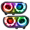 Oracle 08-14 Dodge Challenger SMD HL (HID Style) - ColorSHIFT w/ Simple Controller - 7132-504
