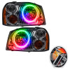 Oracle 01-04 Nissan Frontier SMD HL - Dual Halo - ColorSHIFT - 7178-330