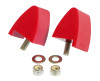 Prothane 64-73 Ford Mustang Front Bump Stops - Red - 6-1303