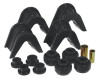 Prothane 66-79 Ford Trucks 14-Piece Bushing Set - 4deg Offset - Black - 6-1902-BL