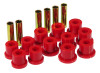 Prothane 81-87 GM Rear Spring & Shackle Bushings (w/ 1 3/8in Bushings) - Red - 7-1002