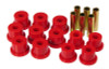 Prothane 81-87 GM K30 Rear Spring & Shackle Bushings (w/ 1.5in OD Frame Shackle Bush) - Red - 7-1005