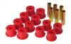 Prothane GM Rear Spring & Shackle Bushings (w/ 1.5in OD Frame Shackle Bush) - Red - 7-1054
