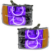 Oracle Lighting 07-13 GMC Sierra Pre-Assembled LED Halo Headlights -UV/Purple - 8165-007