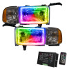 Oracle 94-02 Dodge Ram Pre-Assembled Halo Headlights - ColorSHIFT w/ 2.0 Controller - 8167-333