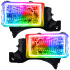Oracle 94-02 Dodge Ram Pre-Assembled Halo Headlights - ColorSHIFT w/ 2.0 Controller - 8167-333