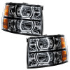 Oracle 07-13 Chevrolet Silverado SMD HL - Black - Square - ColorSHIFT w/ BC1 Controller - 8189-335