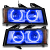 Oracle Lighting 04-12 Chevrolet Colorado Pre-Assembled LED Halo Headlights -Blue - 8902-002