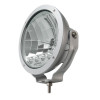 Putco HID Lamp w/4 LED DayTime Running Lights - 9in Silver Housing w/ Clear Lens HID Off Road Lamps - 231910