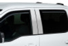 Putco 2021 Ford F-150 - Super Crew / Super Cab / Reg Cab Element Chrome Window Visors (Front Only) - 480026