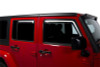 Putco 07-18 Jeep Wrangler JK - 4 Door Element Tinted Window Visors - 580229
